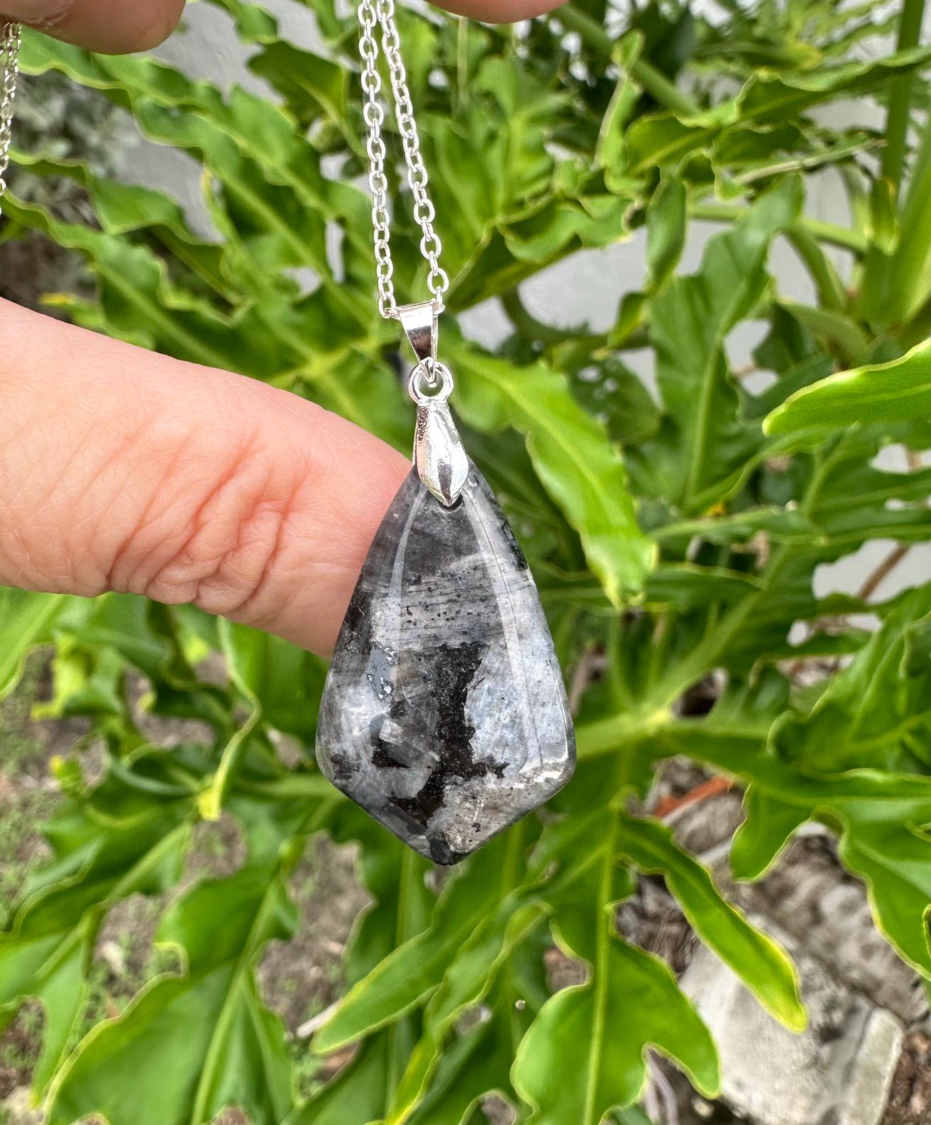Larvikite Pendant - Etsy