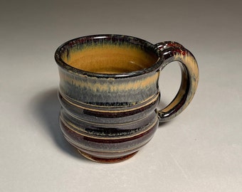 Mug, 8 ounces, handmade stoneware