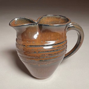 Stoneware pitcher, handmade, 20 ounces