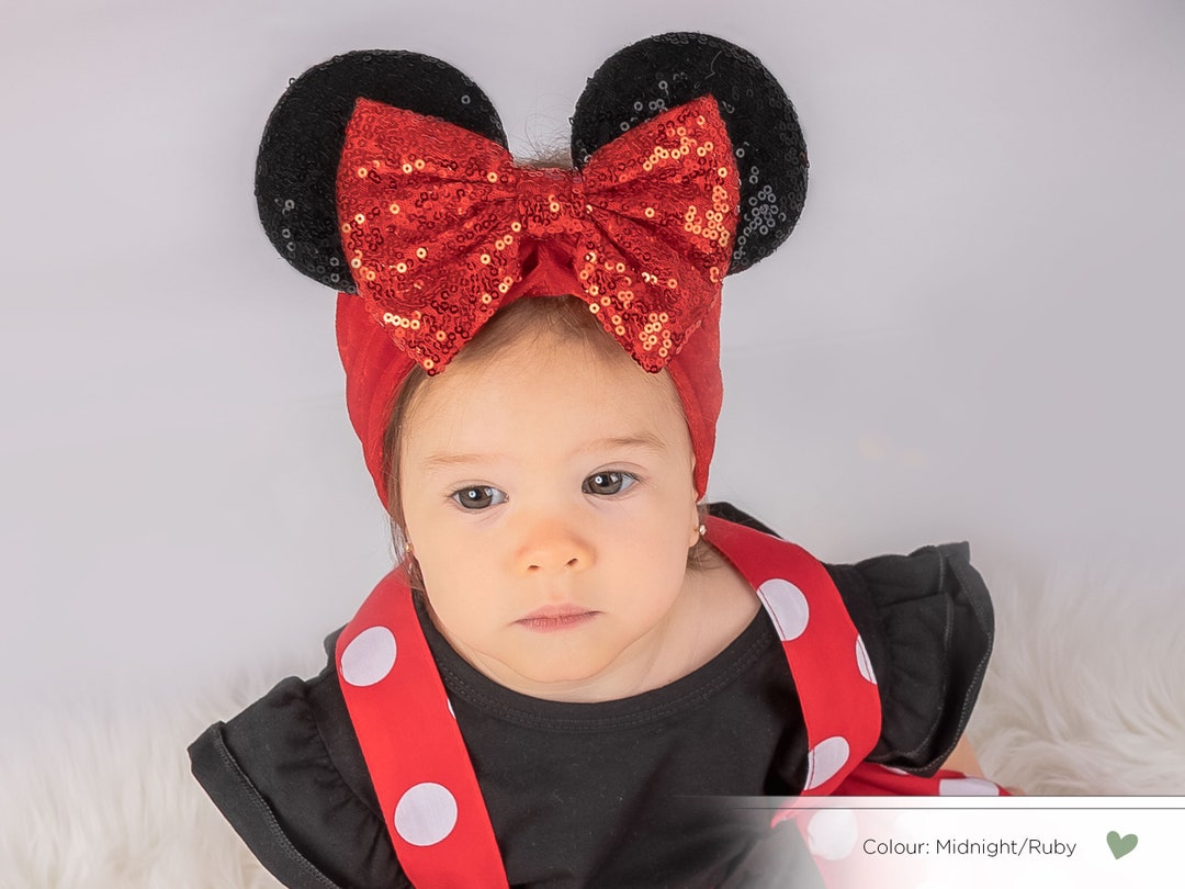 Mouse Ears Headband, Sequin Minnie Headband, Oh Twodles Birthday Outfit,  Mouse Inspired Hair Accessories, Cake Smash, Mouse Ears Birthday