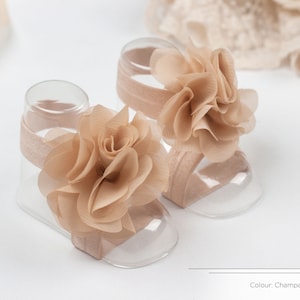 Baby Barefoot Sandals, Baby Shoes, Baby Girl White Sandals, Christening Shoes, Baptism Shoes, Baptism Sandals, Baby Photoshoot Accessories
