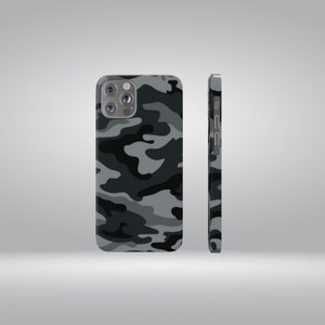 Custodia per telefono sottile personalizzata con camuffamento grigio Custodia estetica per telefono, iPhone 12, iPhone 12 Pro, Telefono 12 Pro Max, iPhone 13, iPhone 13 Pro