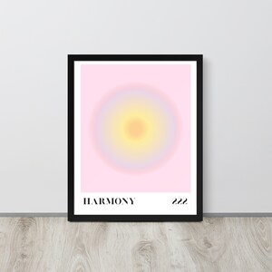 Pink Aura Poster, Space Poster, Exhibition Poster, Moon Poster, Poster Aesthetic, Minimal Wall Art, Boho Wall Art