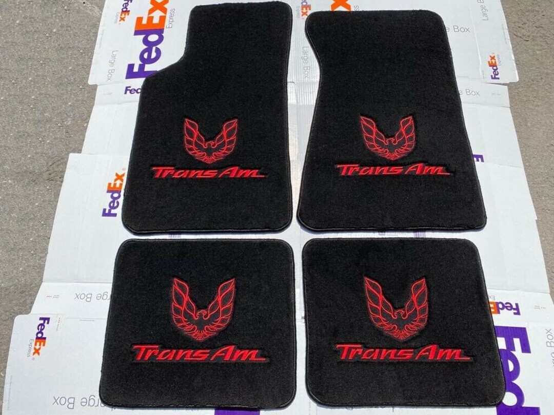 For Pontiac Firebird Trans Am Velour Floor Mats Carpet Black Etsy