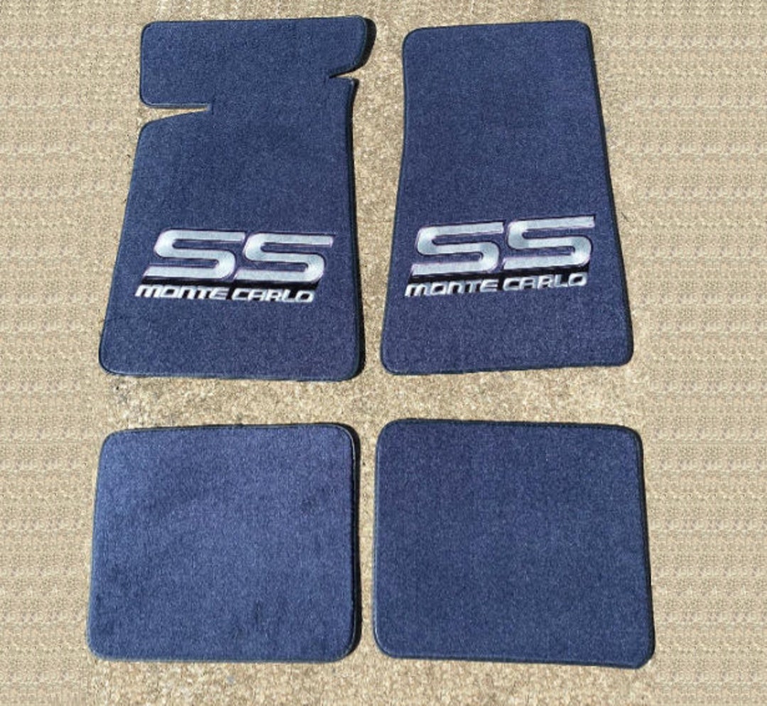 For Chevrolet Monte Carlo SS Carpeted Floor Mats Blue Mats Set - Etsy