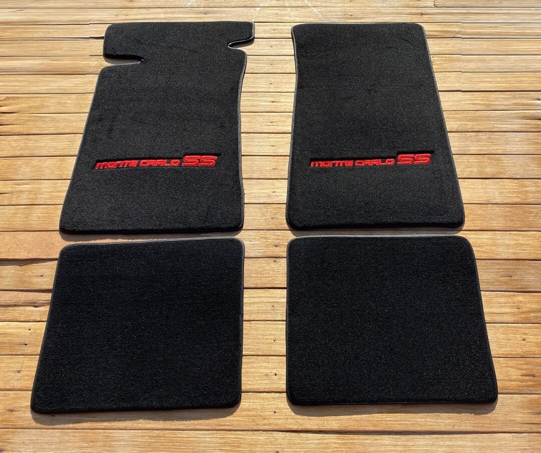 For Chevrolet Monte Carlo SS Carpeted Floor Mats Black Mats Etsy