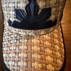 Philippinen Fillipino Pinoy Pinay Curved Banig 3 Sterne und Sonne Rare Hat