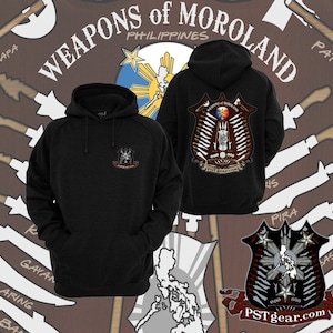 Philippines Filipino Weapons of Moroland 3 Stars and Sun Pullover Hoodie