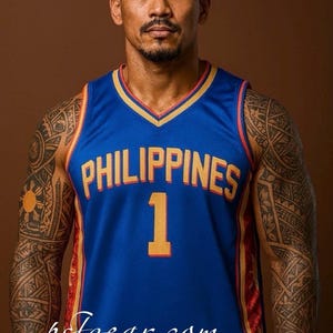 Philippines Filipino 3 Stars and Sun Basketball Jersey
