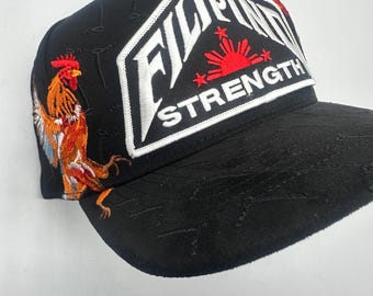 Philippines Filipino Strength Hawaii Guam Philippines Rooster Cockfight Chicken Adobo 3 stars and Sun Hat