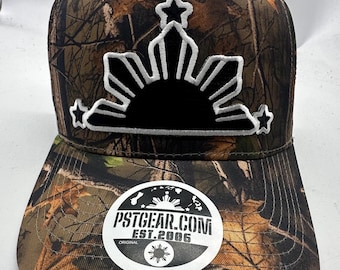 Filipinas Filipino Forest Camo Sun 3 Estrellas y Sol Negro personalizado Pinoy Pinay Muy Limitado