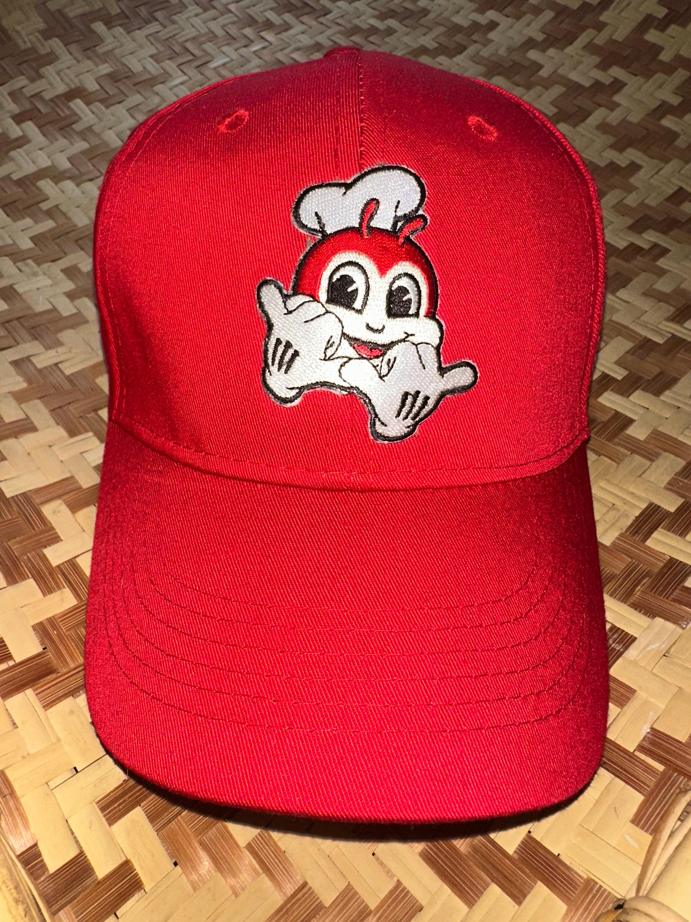 Jollibee Hat Handmade in USA Embroidered Filipino Pride Pinoy Chickenjoy Dad Cap Jollibee Philippines Classic Dad Cap, Jollibee USA, Jollibee  main image 4