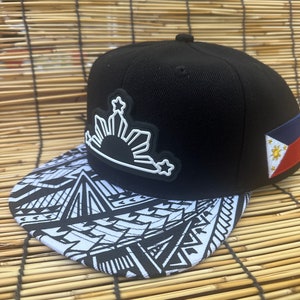 Pinoy Philippines Filipino 3 stars and Sun PVC Flags up Special Edition SnapBack.  Pstgear