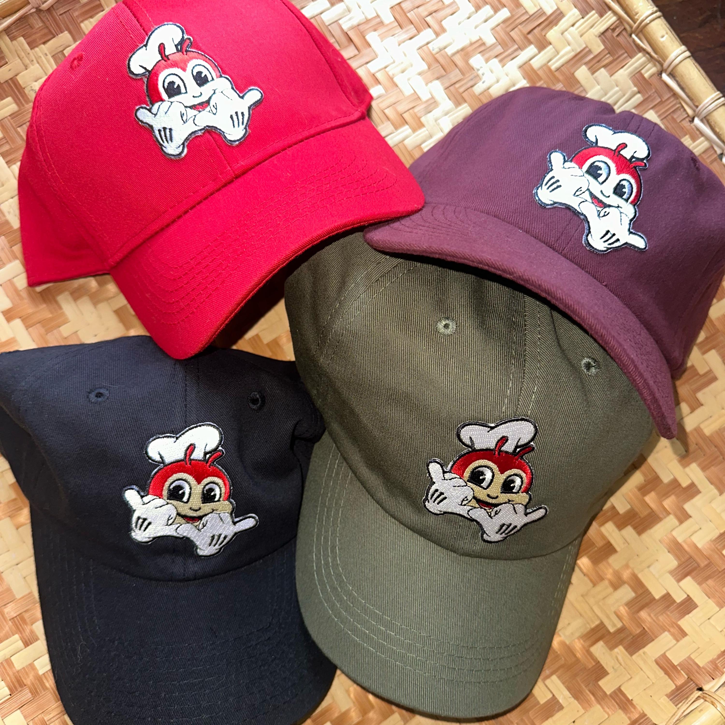 Jollibee Hat Handmade in USA Embroidered Filipino Pride Pinoy Chickenjoy Dad Cap Jollibee Philippines Classic Dad Cap, Jollibee USA, Jollibee  main image 3