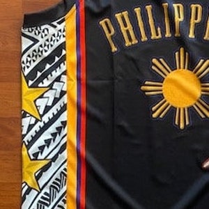 Philippines Filipino Tribal Traditional 3 Stars and Sun Basketball Jersey