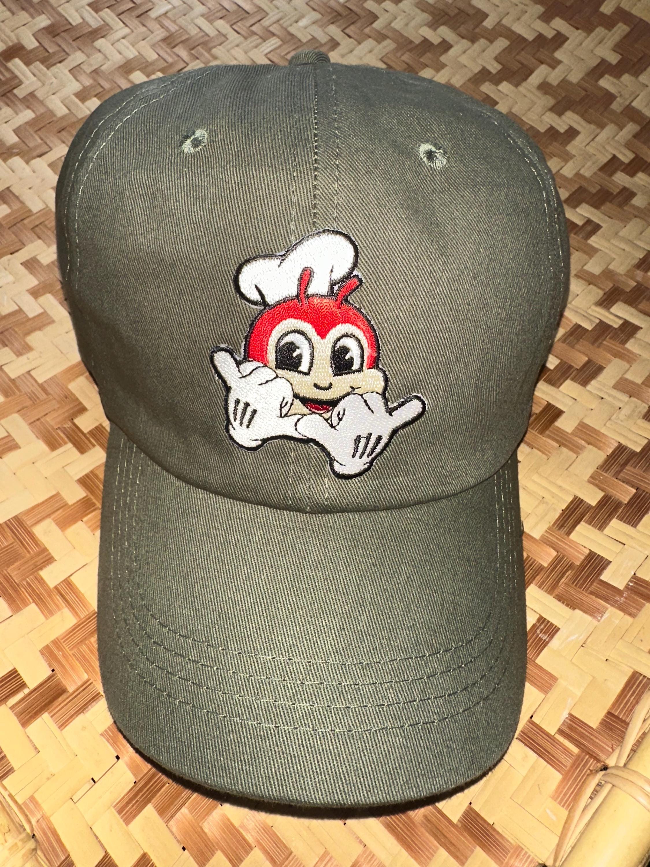 Jollibee Hat Handmade in USA Embroidered Filipino Pride Pinoy Chickenjoy Dad Cap Jollibee Philippines Classic Dad Cap, Jollibee USA, Jollibee  main image 2
