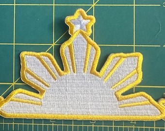 Philippines Filipino Flag Yellow Big Patch 3 Stars and Suns Made in USA