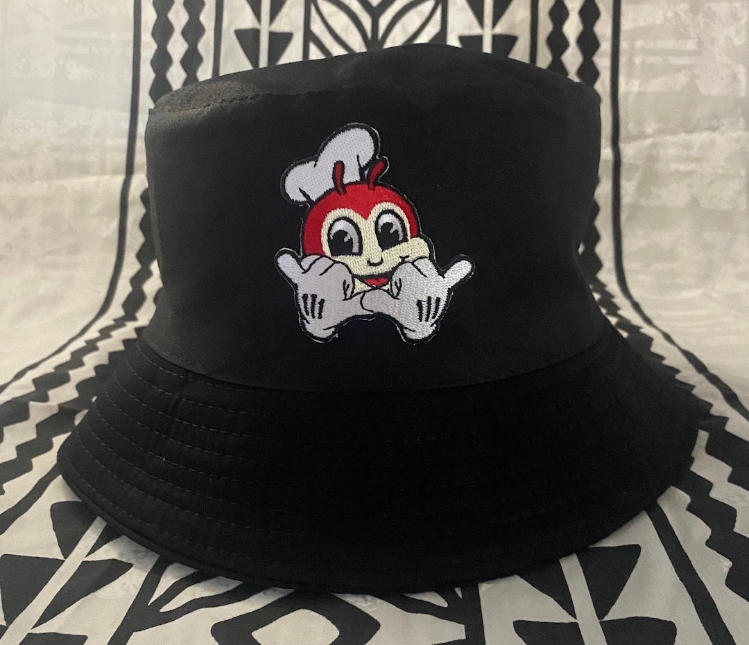 Jollibee Bucket Shaka Hat Philippines Filipino Flag Stitched 3 Stars