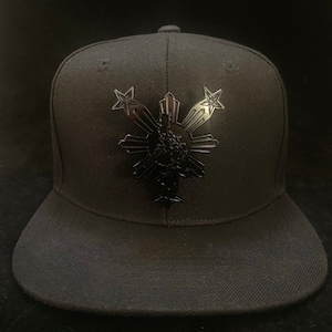 Philippines Filipino Black on Black steel sun hat