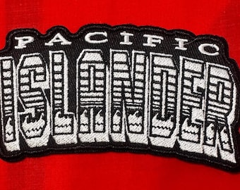 Patch ondulado das Ilhas do Pacífico Filipinas Havaí Guam Samoa Patch 5" x 2" Fabricado nos EUA