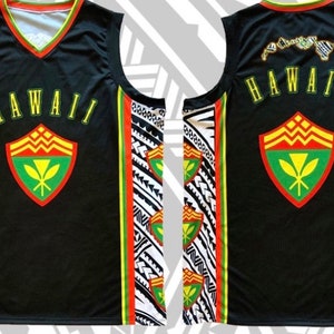 Hawaii Rasta Hawaiian Shield Weave Basketball Jersey