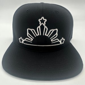 Philippines Filipino  3 stars and sun Black Brim