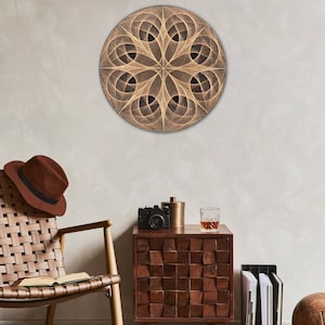 Custom Handmade Mandala String Art | Sacred Geometry Wall Decor | Made-to-Order String Art on Wood | Unique Personalized Fiber Art Gift