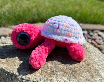 Confetti Turtle; Turtle Stuffy; Turtle Plushie; Turtle; Sea Turtle; Sea Turtle Stuffy; Birthday Turtle; Stuffed Animal - READY TO SHIP