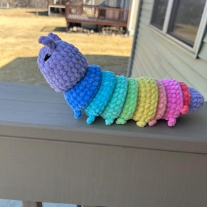 Caterpillar; Caterpillar Stuffy; Caterpillar Stuffed Animal; Interactive Play; Kids Toy; Rainbow Caterpillar - READY TO SHIP