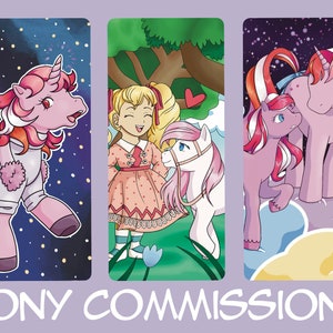 Custom My Little Pony Art Commission G1 G2 Style MLP