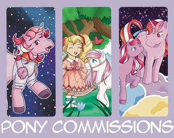 Custom My Little Pony Art Commission G1 G2 Style MLP