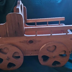 vintage wood wagon