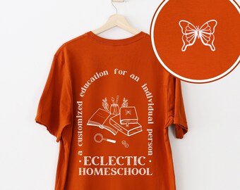 Eclectic Homeschool Short Sleeve Tee Shirt for Mom Comfy tshirt for homeschooling mothers