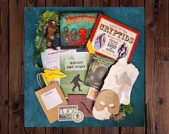 Bigfoot Unit Study for Homeschool Sasquatch Cryptid Learn Write Play Craft and Read about Real Stories