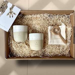 Baby-Willkommensbox | Eltern & Baby Geschenk zur Geburt Geschenkset für Eltern und Baby Geschenk für Neugeborenes Geschenk zur Geburt