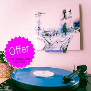 Now Playing: Wall mounted vinyl record display shelf. Fixings Included!