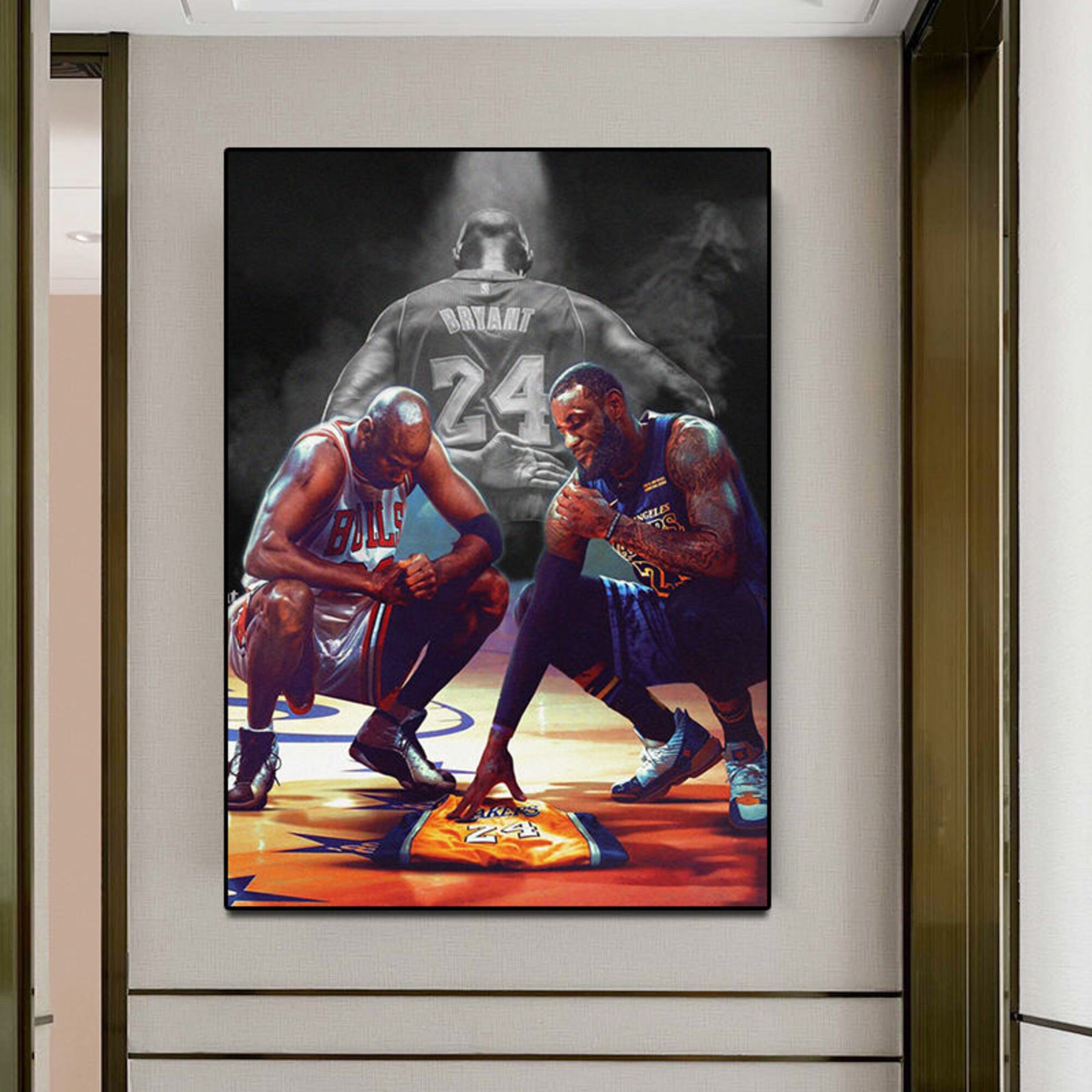 Kobe Bryant Pop Art Canvas 80 X 120 Cm Etsy