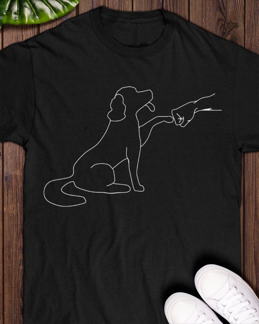 Dog Fist Bump Shirt, Dog Lovers Gift, Paw Shirt, Animal Lover Gifts