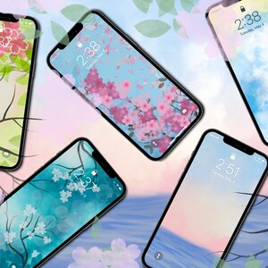 Spring Themed Phone Wallpapers (Set of 6)