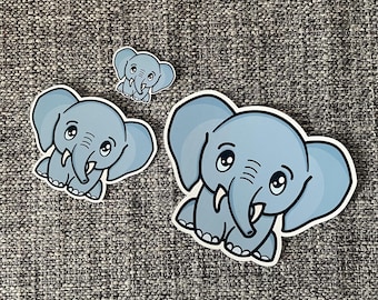 Elephant Sticker - Multiple Sizes