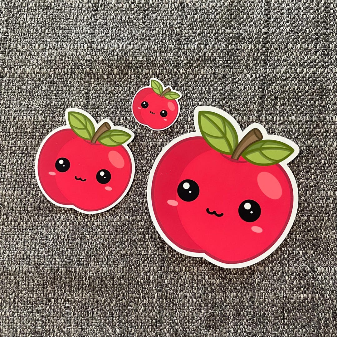 Apple Sticker - Multiple Sizes - Etsy