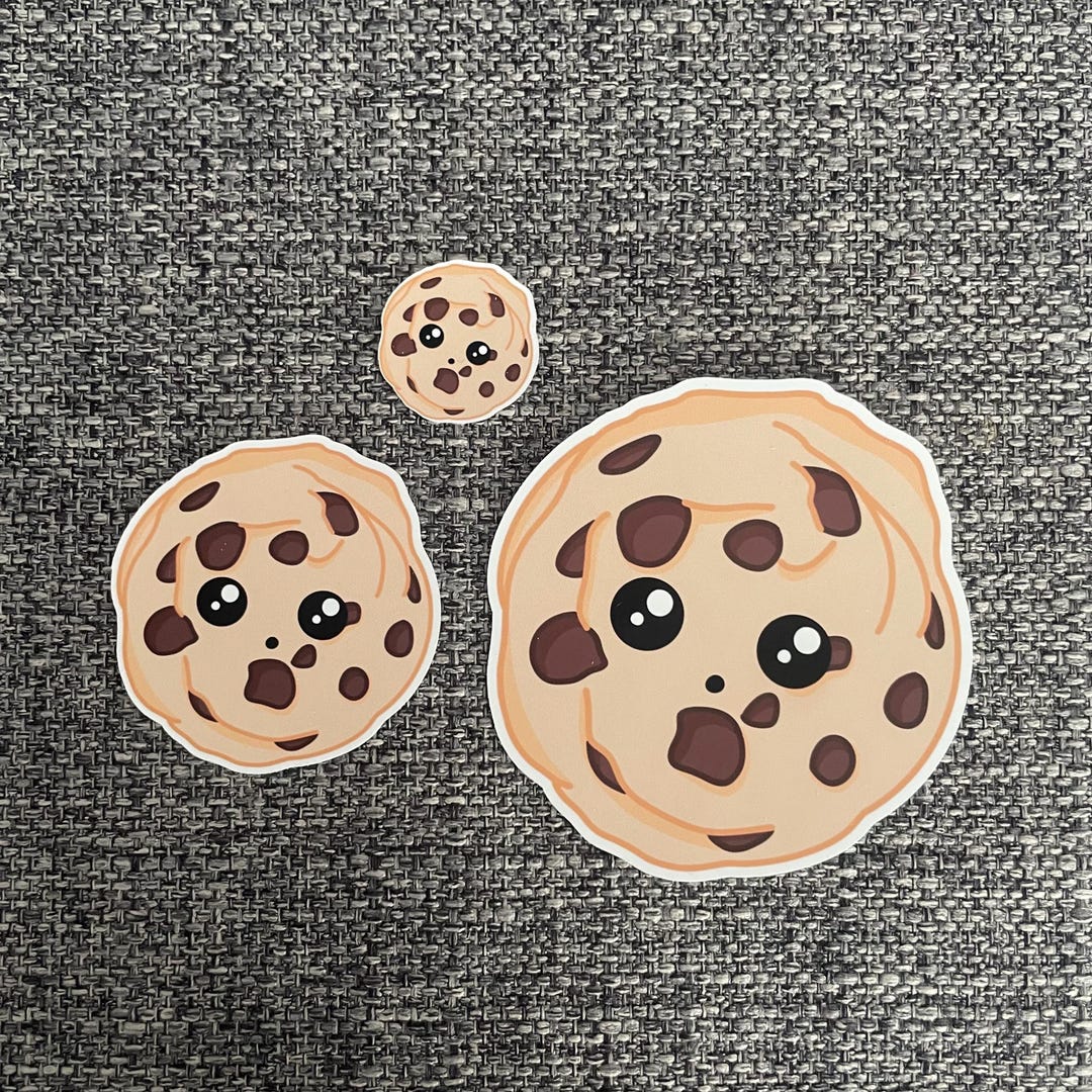 Chocolate Chip Cookie Sticker - Multiple Sizes - Etsy