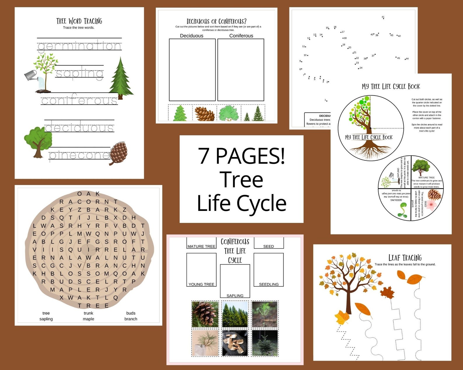 Tree Printable, Autumn Activities for Kids, Fall Printables