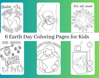 Earth Day Coloring Pages for Kids, Preschool Coloring Pages, Earth Day Activities for Kids, Earth Day Printables, Earth Day activity