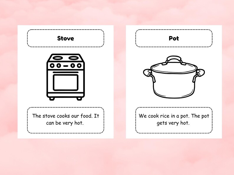 Kitchen Vocabulary Worksheets & Coloring Pages for Kids | ESL Beginner ...