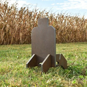 Portable 1/2" AR500 Body & Stand Shooting Target 7"x13.5"