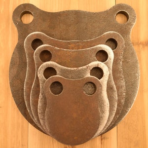 1/2" Thick AR500 Shooting Targets 3" 4" 5" 6" 8" Gongs Set of FIVE