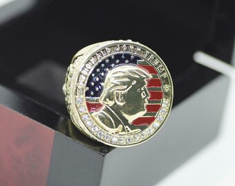 Donald J Trump Ring with inscription Make America Great Again" size  7 
