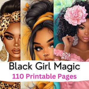 Black Women Junk Journal, Afro-Amerikaans, Junk Journal Kit, Digitale Papers, Afdrukbare Ephemera, Digital Journal Kit, Black Woman Journal
