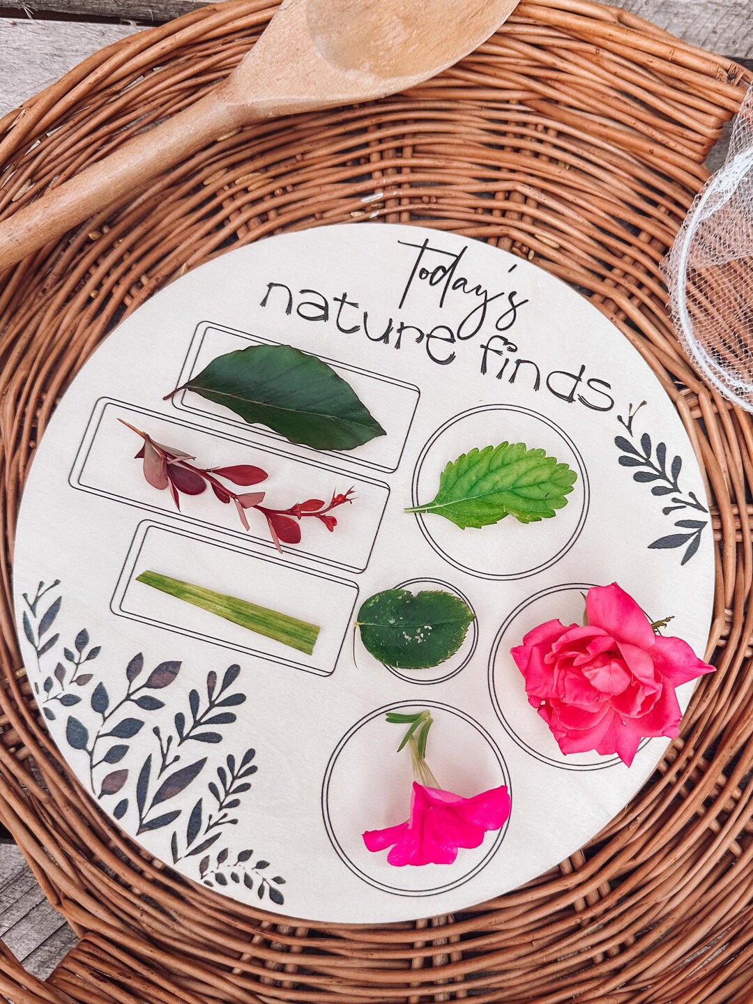 Today’s Nature Finds Wooden Tray - Etsy